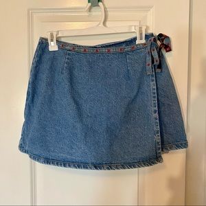Vintage Denim Skort